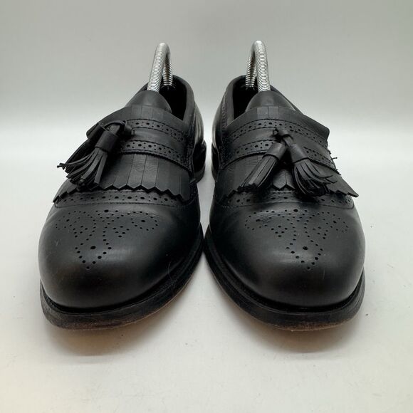 Allen Edmonds Bridgeton Kiltie Tassel Loafers Men’s 8D Black Leather Brogue Shoe main image 10